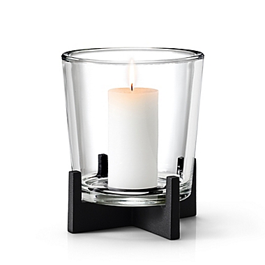 Blomus Nero Large Tabletop Candle Holder in Black. View a larger version of this product image.