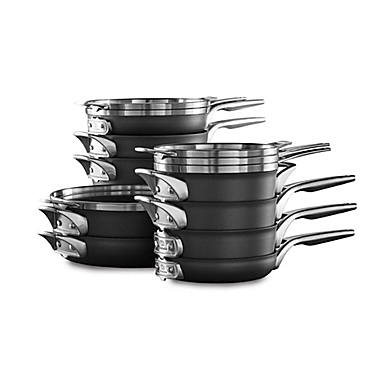 Calphalon&reg; Premier&trade; Space Saving Hard Anodized Nonstick 15-Piece Cookware Set. View a larger version of this product image.