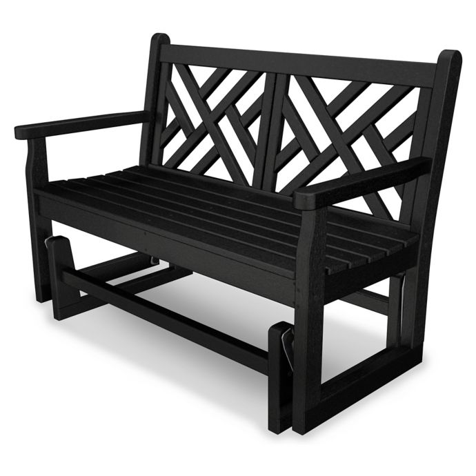 Polywood Chippendale Garden Glider Bed Bath Beyond