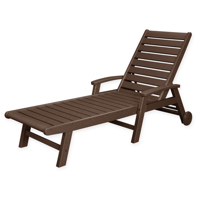 POLYWOOD® Signature Chaise with Wheels | Bed Bath & Beyond