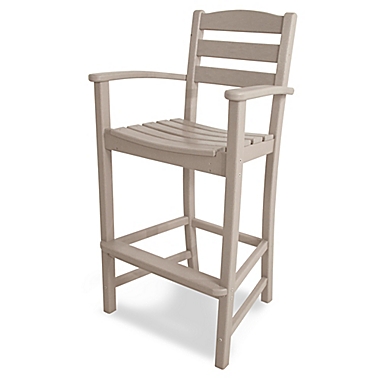 POLYWOOD&reg; La Casa Bar Arm Chair in Sand. View a larger version of this product image.