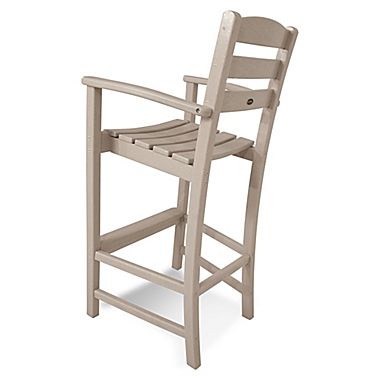 POLYWOOD&reg; La Casa Bar Arm Chair in Sand. View a larger version of this product image.