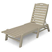 POLYWOOD&reg; Nautical Stackable Chaise in Sand