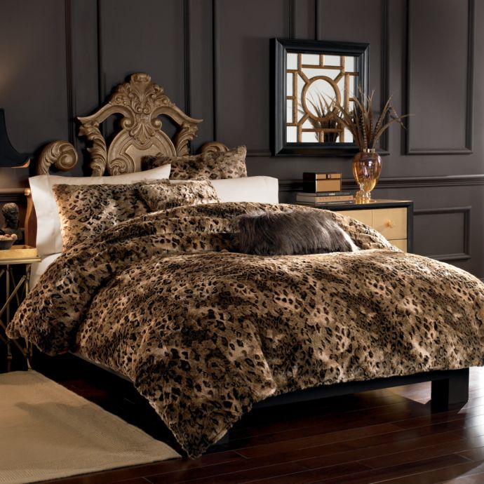 Lynx Faux Fur Duvet Cover Set Bed Bath Beyond