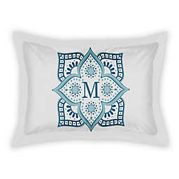 Designs Direct Blue Tile Border Pillow Sham