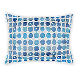 Designs Direct Blue Dots Standard Pillow Sham in Blue/White