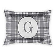 Designs Direct Plaid King Pillow Sham in Grey