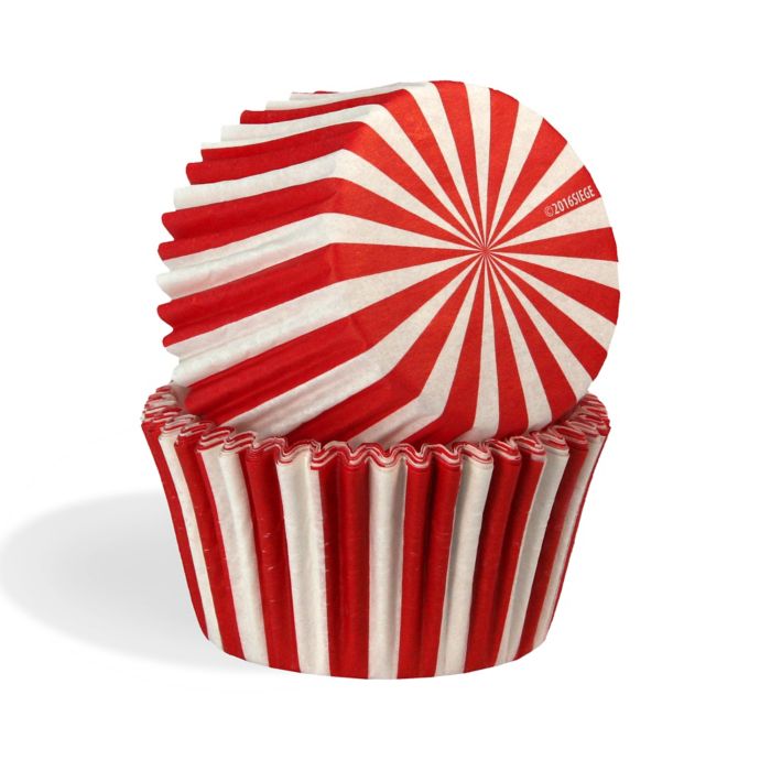 Cupcake Creations™ 32Count Standard Size Baking Cups in Red/White