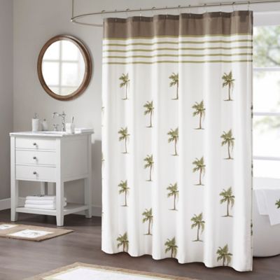 palm tree shower curtain