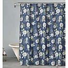 Alternate image 0 for Evening Corsage Shower Curtain in Navy