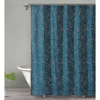 dark teal shower curtain