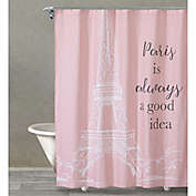 Yes to Paris Shower Curtain in Pink