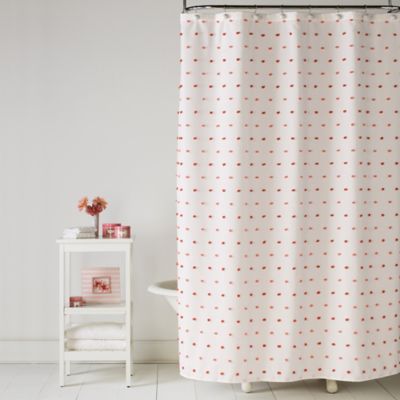 polka dot shower curtain