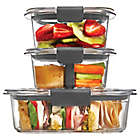 Alternate image 0 for Rubbermaid&reg; Brilliance 6-Piece Sandwich/Snack Storage Container Set