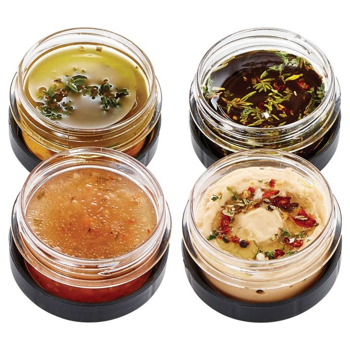 Rubbermaid® Brilliance 4Pack Dressing Containers Bed Bath and Beyond