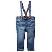 OshKosh B&#39;gosh&reg; Size 18-24M Derby Wash Jean Suspender Pants
