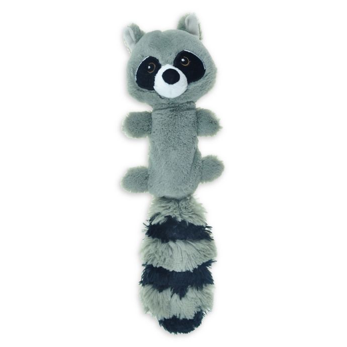 Bounce & Pounce Plush Raccoon Dog Toy in Grey/Black | Bed Bath & Beyond