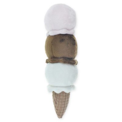 plush ice cream cone dog toy