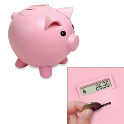 counting piggy bank