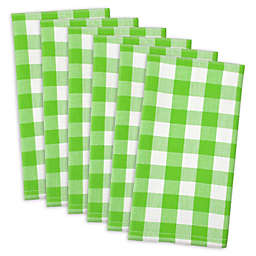 Classic Check Napkins in Green Apple (Set of 6)
