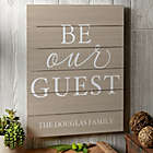 Alternate image 0 for Be Our Guest 16-Inch x 20-Inch Wooden Slat Sign