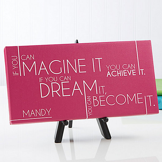 Alternate image 1 for Inspiring Message 11-Inch x 5-Inch  Canvas Wall Art