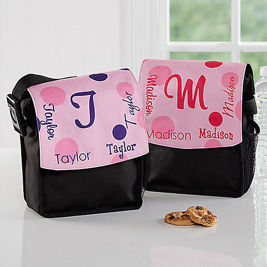 Alternate image 1 for That's My Name Girls Lunch Bag in Black