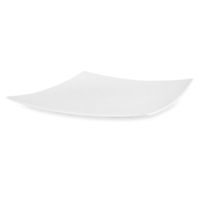 Nevaeh White® by Fitz and Floyd® Hard Square Dinner Plate