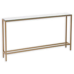 Southern Enterprises Darrin 56-Inch Console Table with Mirror Top in Gold