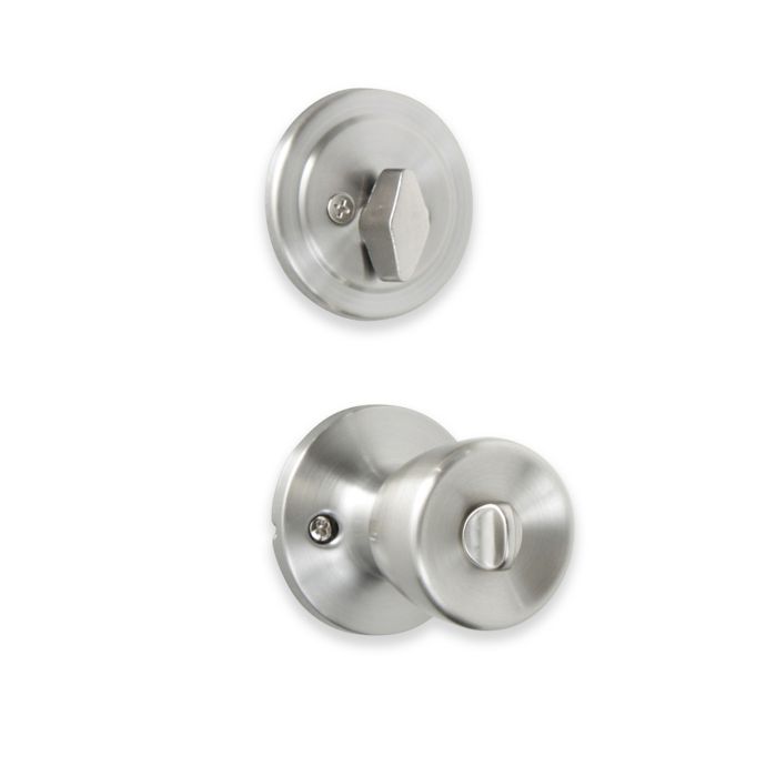 Honeywell Tulip 4 Piece Locking Door Knob And Deadbolt Set In
