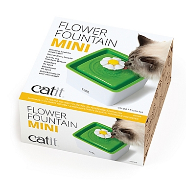 Catit Flower Mini Fountain in White. View a larger version of this product image.