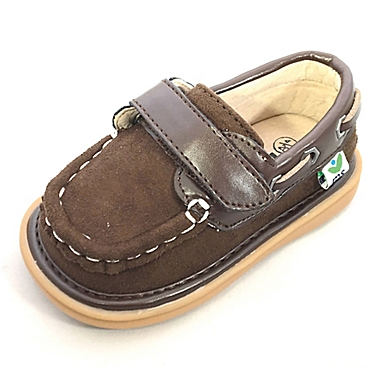 Mooshu Trainers&trade; Size 6 Sawyer Boat Shoe in Chocolate. View a larger version of this product image.