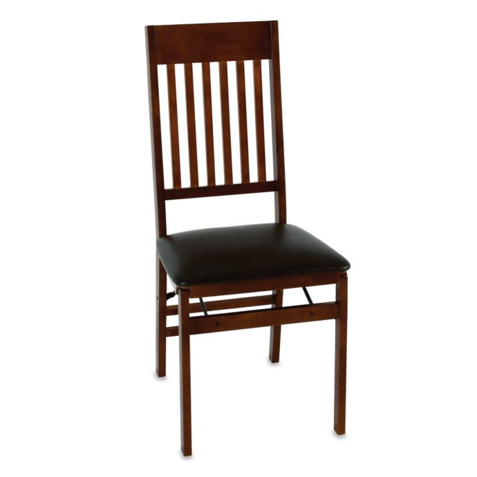 Cosco Wood Folding Chair With Walnut Finish Bed Bath Beyond