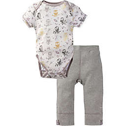 MiracleWear® 2-Piece Posheez Snap 'n Grow Forest Owl Bodysuit and Pant Set in Grey