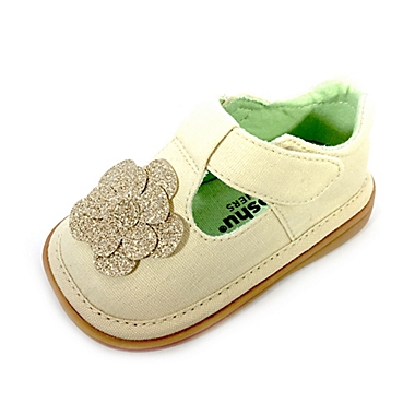 Mooshu Trainers Size 5 Evie T-Strap Sandal in Natural. View a larger version of this product image.