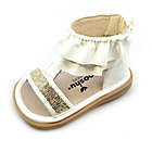 Alternate image 0 for Mooshu Trainers&reg; Size 3 Lucy Ruffle Sandal in White