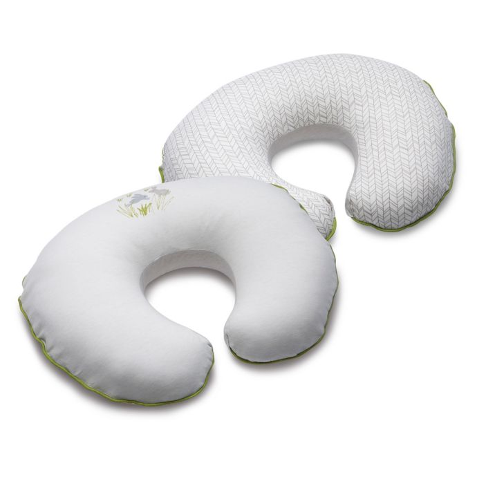 Boppy Pillow And Positioner Slipcover In Organic Playful Rabbits