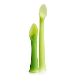 Olababy® 2-Piece Feeding and Training Spoon Set in Green