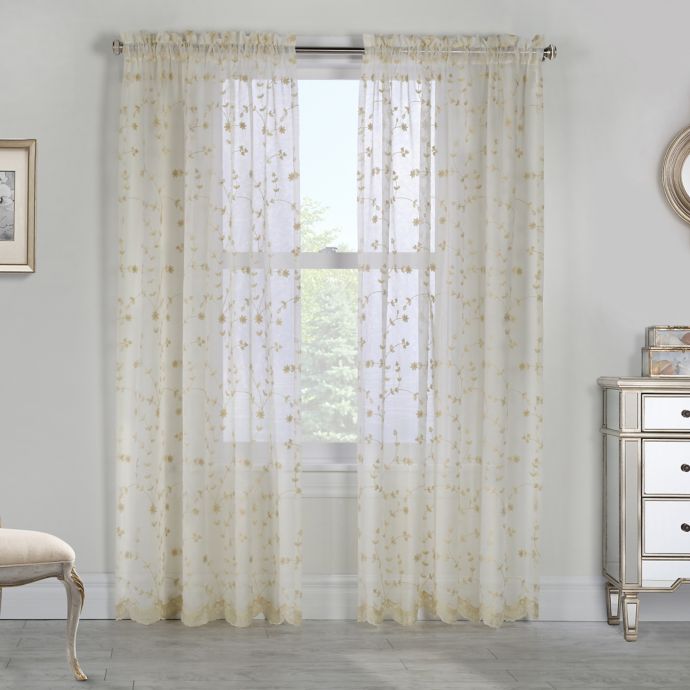 Grandeur Rod Pocket Window Curtain Panel Bed Bath Beyond