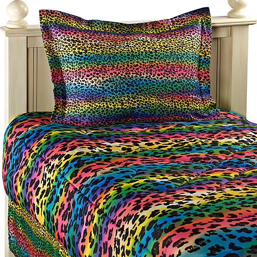 Rainbow Leopard Twin Comforter Set, Rainbow Duvet Cover Twin Bed Bath And Beyond