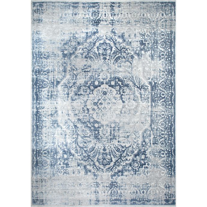 Nicole Miller Kenmare Medallion Area Rug In Grey Blue Bed Bath Beyond