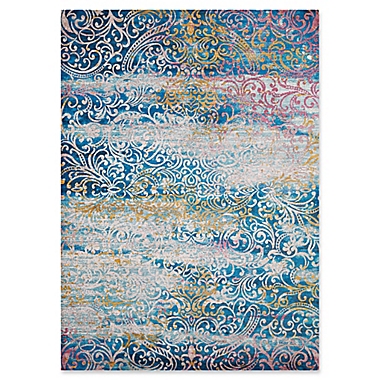 United Weavers Rhapsody Midlothian Tufted Accent Rug in Cyan. View a larger version of this product image.