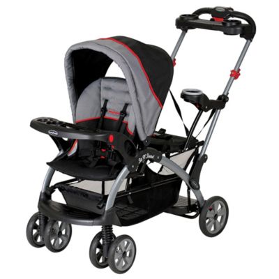 triple stroller sit and stand