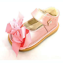 Mooshu Trainers Ready Set Bow Mary Jane Shoe in Rose Gold