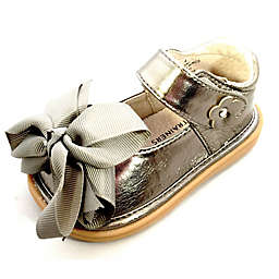 Mooshu Trainers Size 8 Ready Set Bow Mary Jane Shoe in Pewter