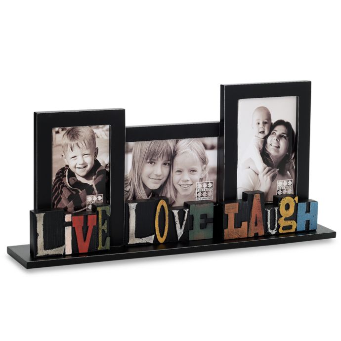 Sixtrees Live Love Laugh Free Standing Collage Frame Bed Bath