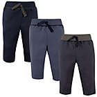 Alternate image 0 for Hudson Baby&reg; Size 18-24M 3-Pack Track Pants in Navy/Grey