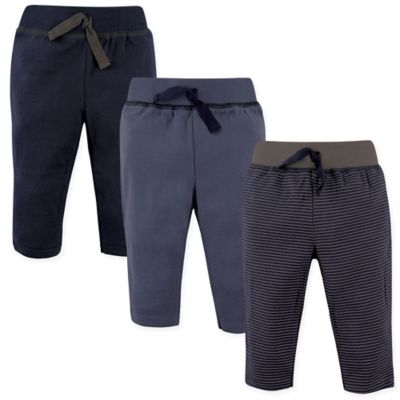 Hudson Baby&reg; 3-Pack Track Pants in Navy/Grey