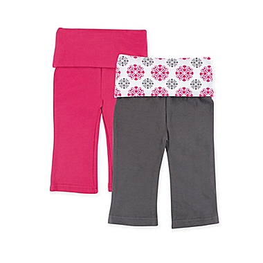Yoga Sprout 2-Pack Medallion Print Yoga Pants in Pink. View a larger version of this product image.