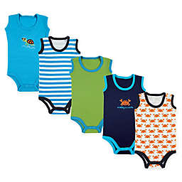 Luvable Friends 5-Pack Crab Sleeveless Bodysuits